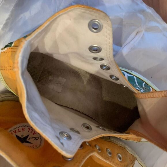 Converse Unisex Size 3 Orange Blue Cat High Top Sneakers - Picture 9 of 13